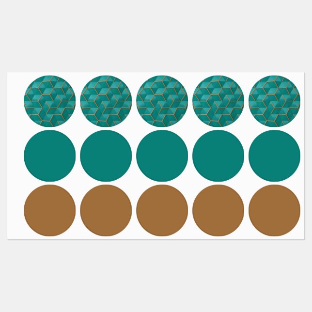 Etiquetas geométrico (Folha)