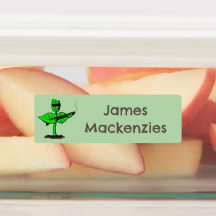 Etiquetas Germinador planta ciborgue desenho engraçado perso