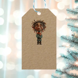 Etiquetas Gift do Elf Kraft de Natal Adolescente A