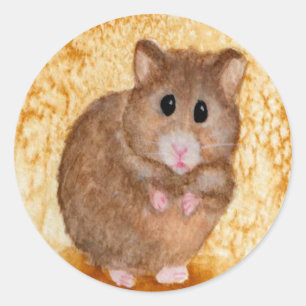 Etiquetas gordas bonitos do hamster