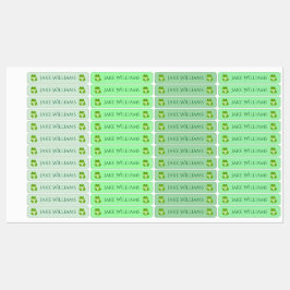 Etiquetas Green Frog School Clothing Kids' Labels