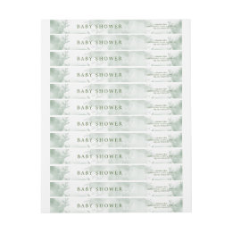 Etiquetas Greenery Blue hydrangea É um Chá de fraldas