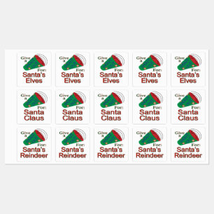 Etiquetas Gritar para Papais noeis, Elves e Reindeer