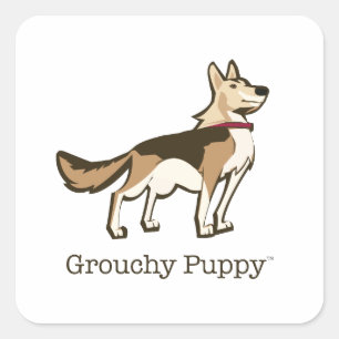 Etiquetas Grouchy do filhote de cachorro!!