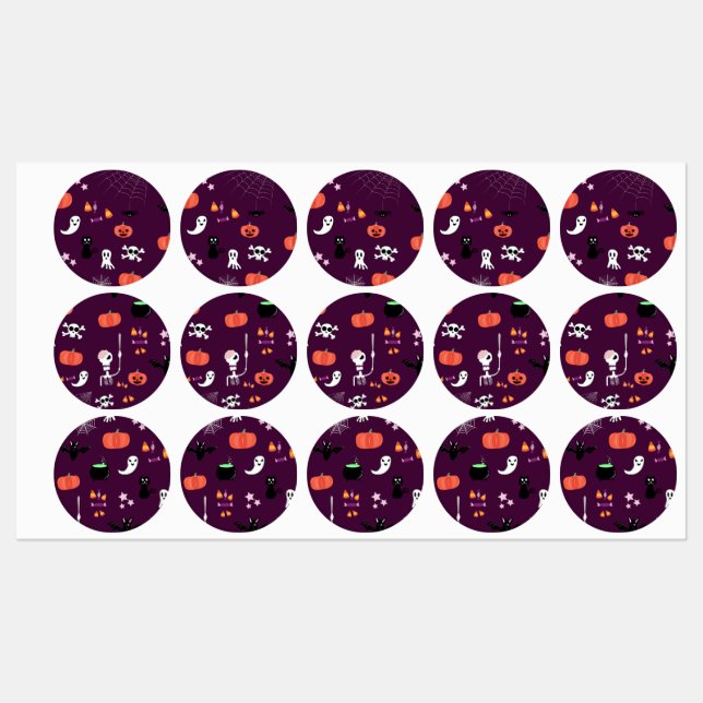 Etiquetas Halloween (Folha)
