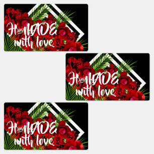 Etiquetas Handmade com AMOR