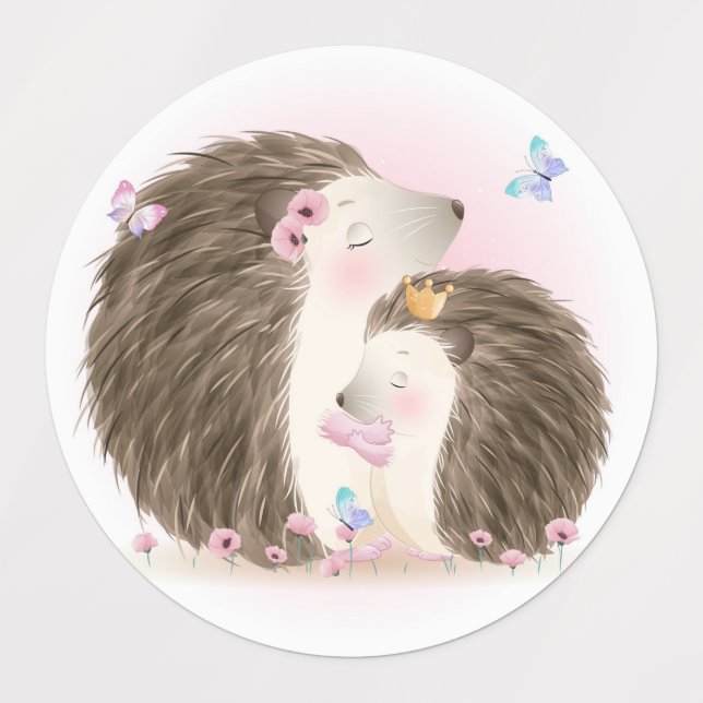 Etiquetas Hedgehogs (Design 1)