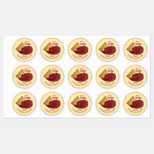 Etiquetas Home Canning De Tomato Quente Em Casa De Salsa, Ba