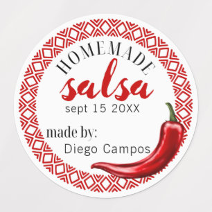 Etiquetas Homemade Salsa Hot Jalapeno Molho Mexicano Canning