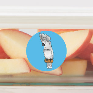 Etiquetas Ilustração de desenho animado de pássaro da catara