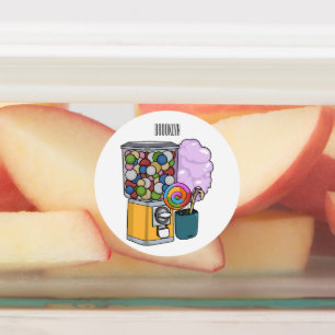 Etiquetas Ilustração de desenho animado doce