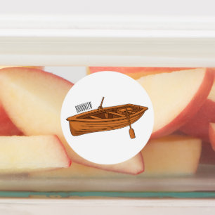 Etiquetas Ilustração de desenho animado em Rowboat