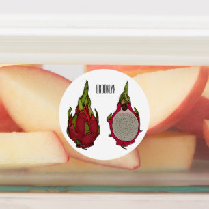 Etiquetas Ilustração de desenho de fruta do dragão
