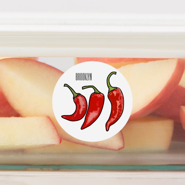Etiquetas Ilustração de desenho em chili (Afixado)