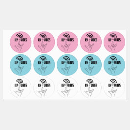 Etiquetas ILY Vibes - Design ASL 