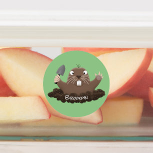 Etiquetas Imagem de desenho animado de bolso engraçado