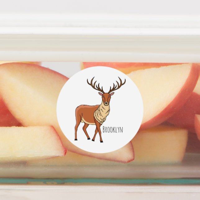 Etiquetas Imagem de desenho de Reindeer (Afixado)