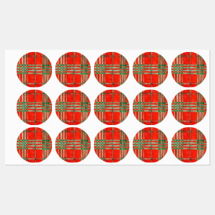 ETIQUETAS IMPERMEÁVEIS XADREZ VERMELHO SCOTT