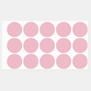 Etiquetas Impressão de Bolinhas de branco, padrão pontilha