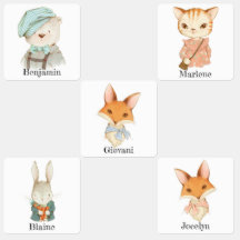 Coelhinha de coelho de raposa-branca de volta à es