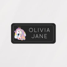 Nome Personalizado do Unicorn Rainbow