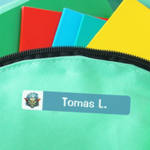 Troll verde azul assustador de volta à escola