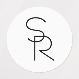 Etiquetas Iniciais Sobrepostos com Vista Moderna