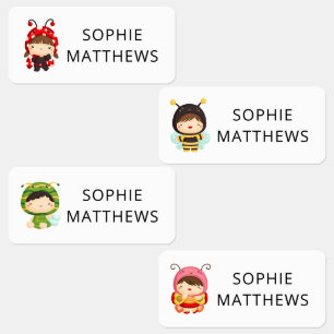 Etiquetas Insetos De Bebê Cute Roupas Personalizadas De Nom