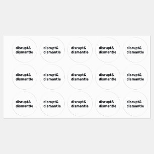 Etiquetas interromper e desmontar