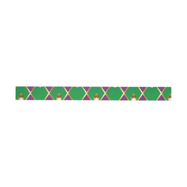 Etiquetas Jewelry Background Mardi Gras (Individual)