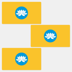 Etiquetas Kalmykia Flag