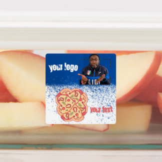 Etiquetas Khaby Lame Pizza Sticker