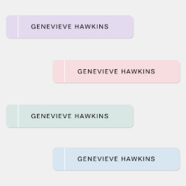 Etiquetas Kids Pastel Links Name Labels