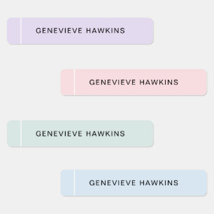 Etiquetas Kids Pastel Links Name Labels
