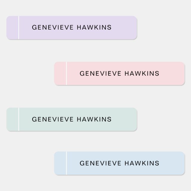 Etiquetas Kids Pastel Links Name Labels (Grupo)