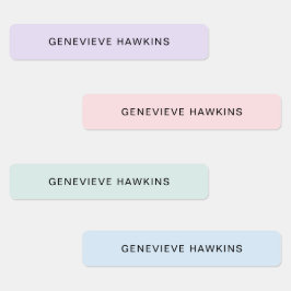 Etiquetas Kids Pastel Name Labels