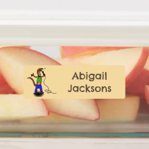 Etiquetas Lagarto engraçado cantando desenho personalizado