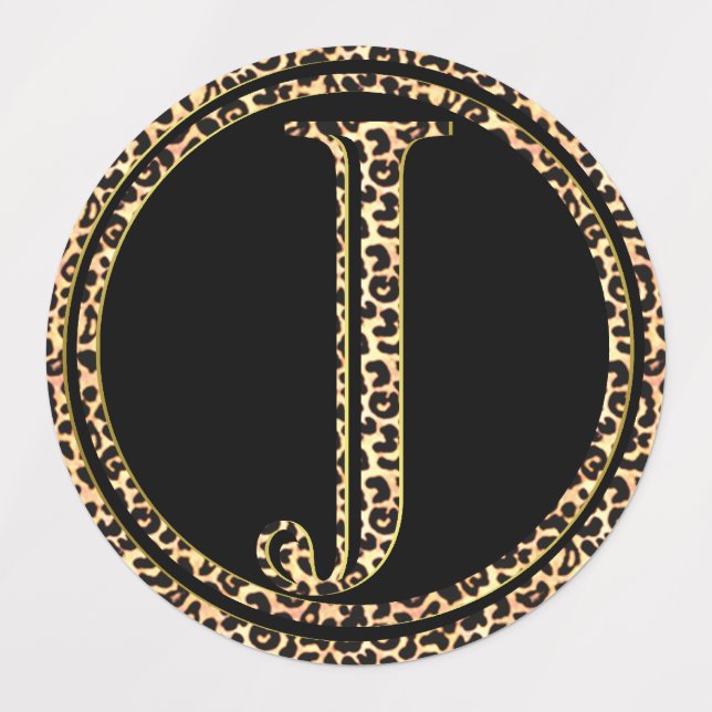 Etiquetas Leopard J (Design 3)