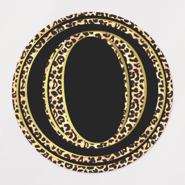 Etiquetas Leopard O (Design 3)
