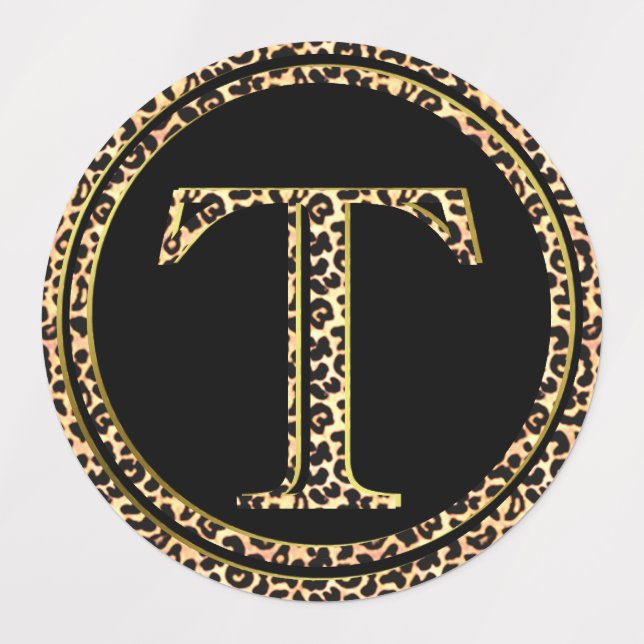 Etiquetas Leopardo T (Design 3)