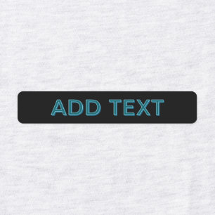 Etiquetas Letra com destaque editável com sombra suspensa