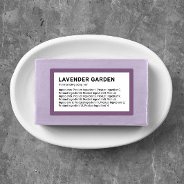 Etiquetas Lista de Ingredientes Personalizados de Cor Minima