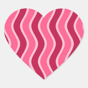 Etiquetas listradas cor-de-rosa de Swirly