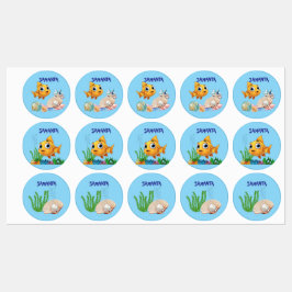 Etiquetas Little Fish Waterproof Labels