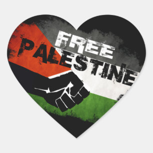 Etiquetas livres do coração de Palestina