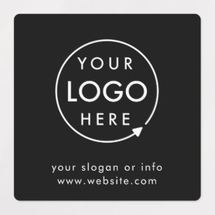 Etiquetas Logotipo comercial   Empresa Mínima
