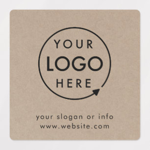 Etiquetas Logotipo Rustic Kraft Business Corporate Modern