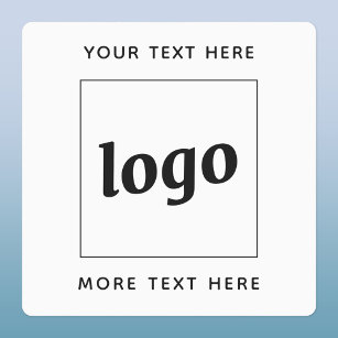 Etiquetas Logotipo Simples Com Empresa De Texto