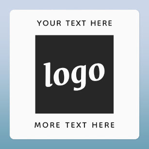 Etiquetas Logotipo Simples Com Empresa De Texto