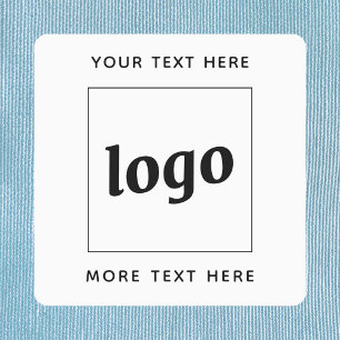 Etiquetas Logotipo Simples Com Texto Empresarial